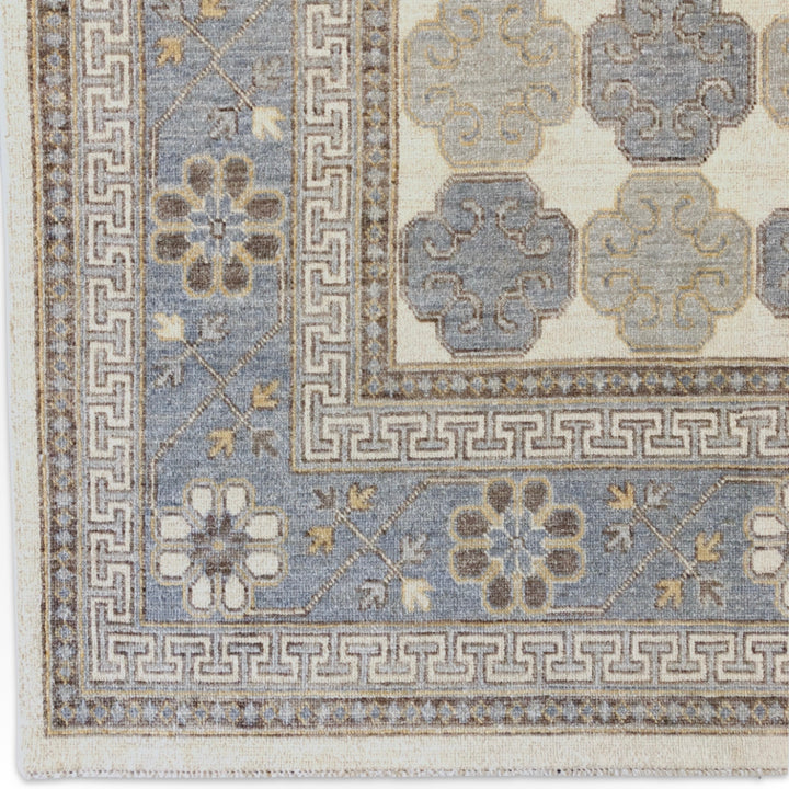 Antique-Washed Khotan (8'11"x11'10") ivory/gray
