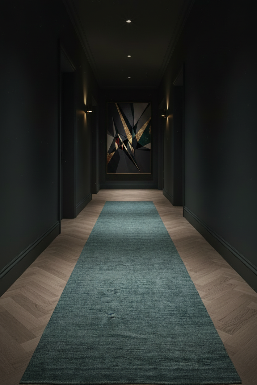 Modern Blue 2'06"x10' Runner