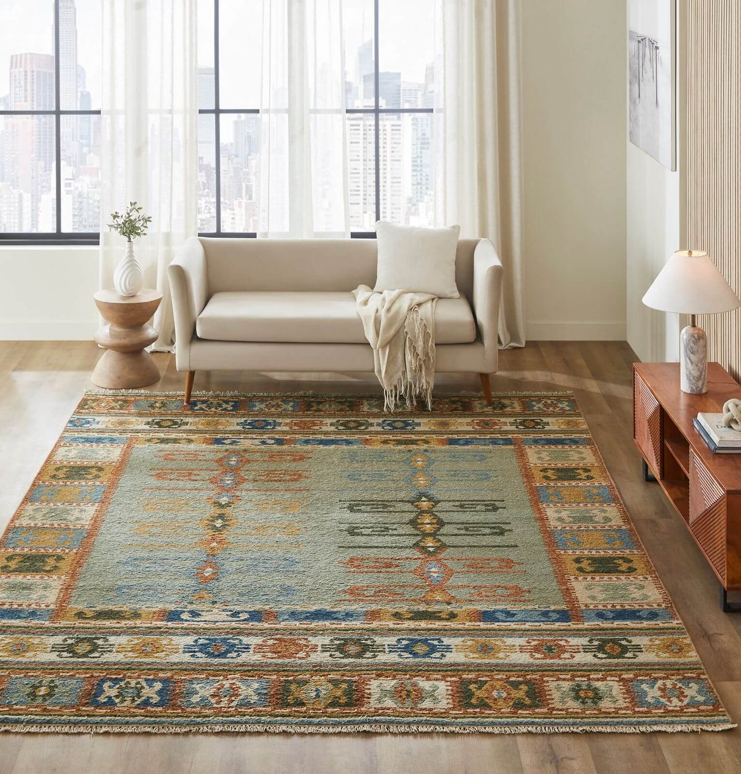 Sullivan Collection Grey/Blue/Multi