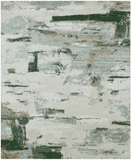 Ontario Collection 111692 Blue/Brown Tones/Ivory Abstract