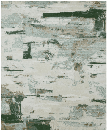 Ontario Collection 111692 Blue/Brown Tones/Ivory Abstract