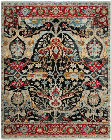 Amherst Collection - 110112 Black/Reds/Multi