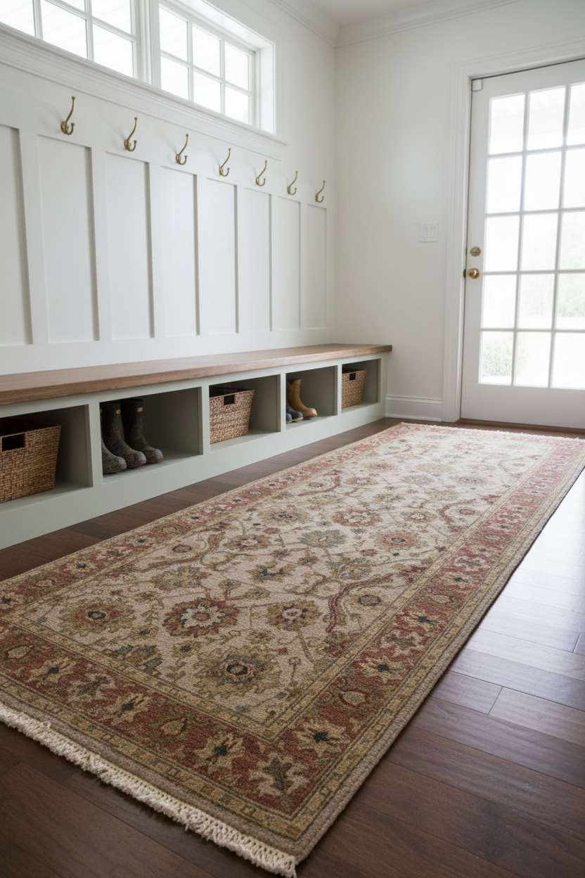 Reversible/2-Sided Soumak Flat Weave (4'x10' Runner) camel/brown