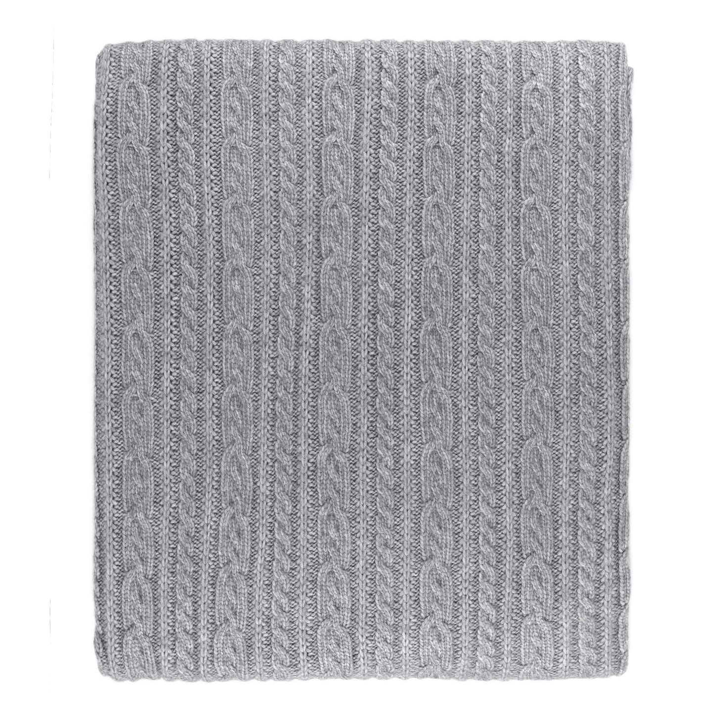 Spinnaker cable-knit throw (50"x60") Gray