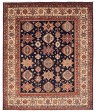 Super Kazak (8'00"x9'08") indigo/ivory