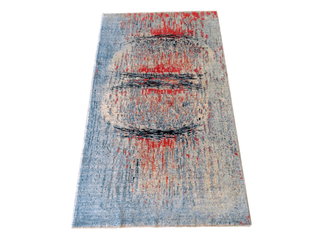 Contemporary Gabbeh (5x8) aqu/mt