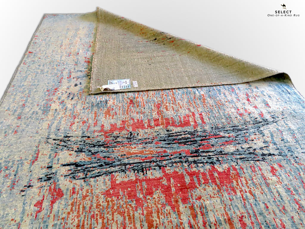 Contemporary Gabbeh (5x8) aqu/mt