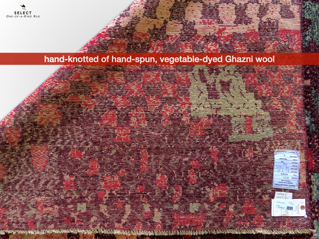 Contemporary Gabbeh (8'01"x10'00") dk.red/red