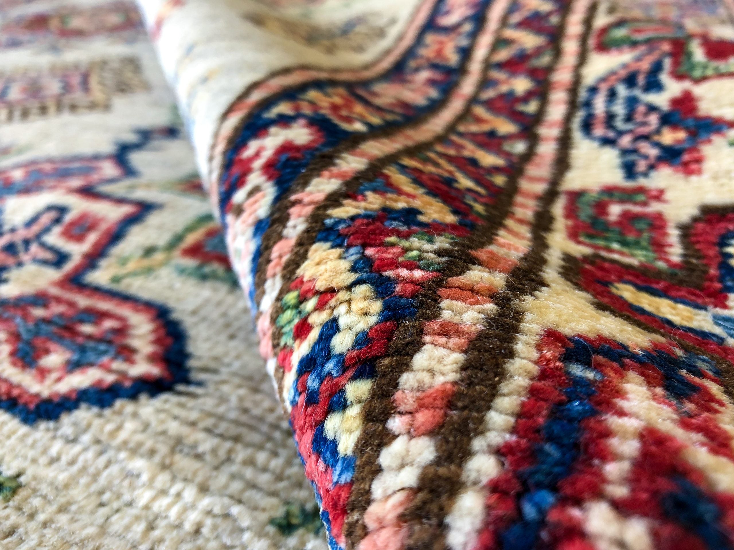 Super Kazak ivory 4x6 – Kirishian Rugs