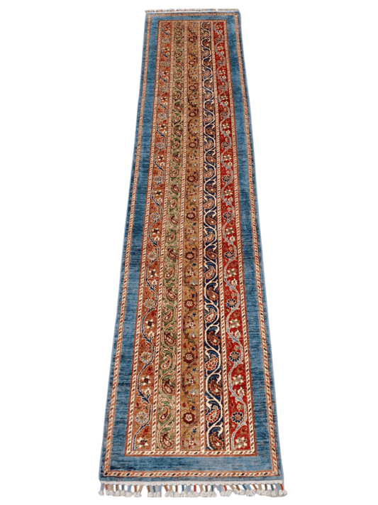 Turkish Shawl mt/blue 11' Runner