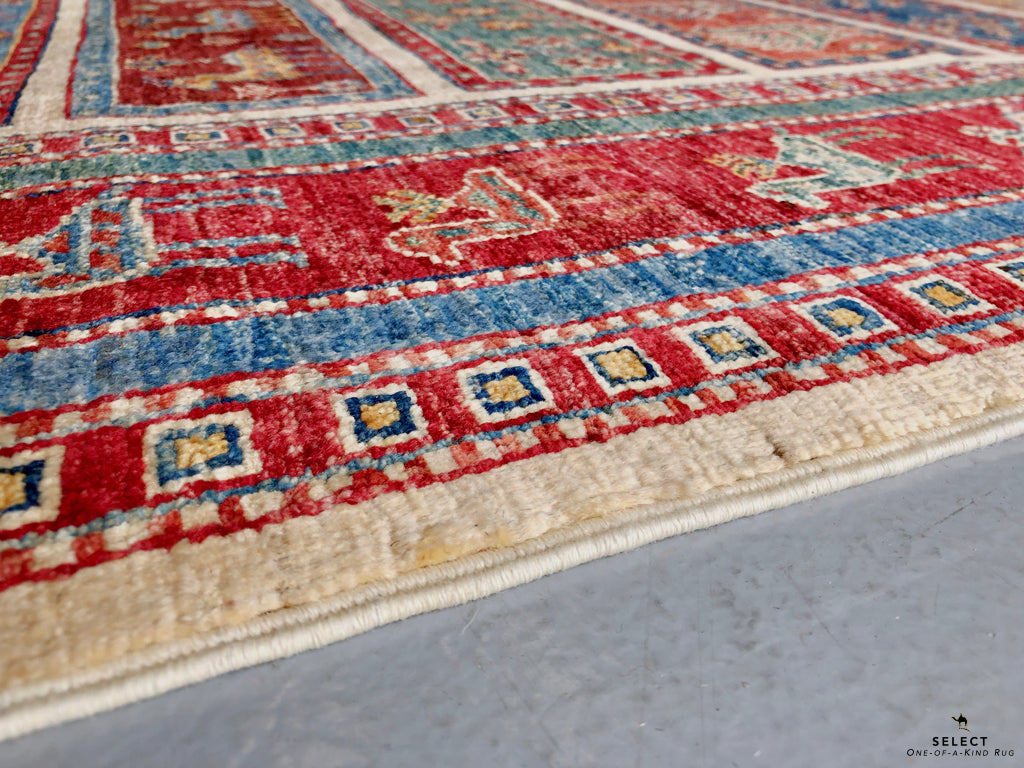 Gabbeh (5'11"x7'00") multistripe/red