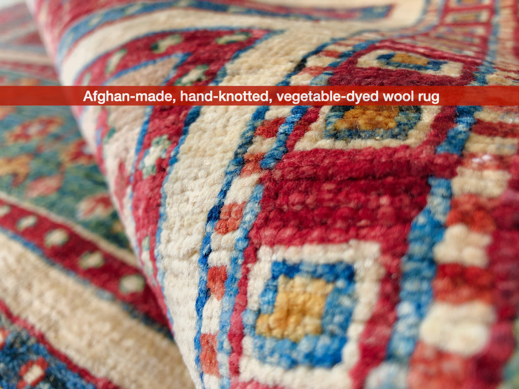 Gabbeh (5'11"x7'00") multistripe/red