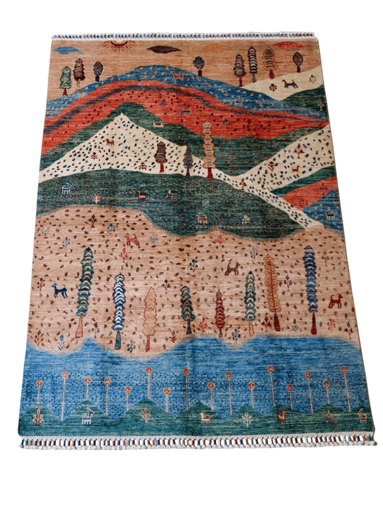 Folklore Gabbeh pch/blue 5x7