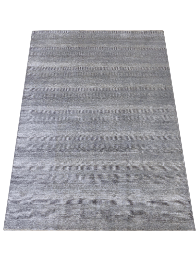 Durva - Grass Design (9'11"x14'00") gray/silver