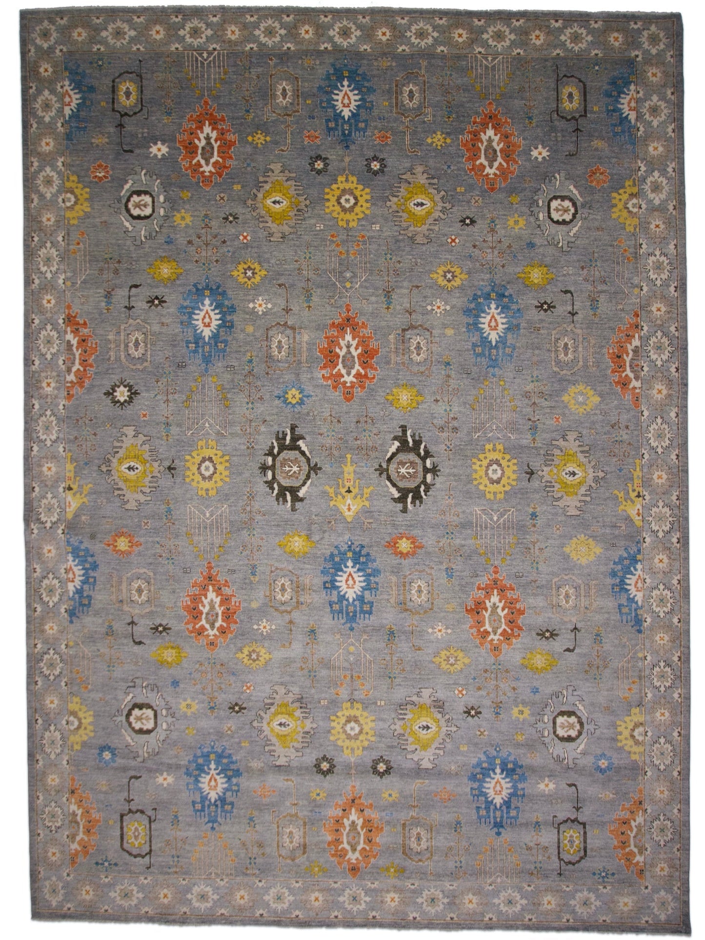 Afghan Oushak (10x14) gray