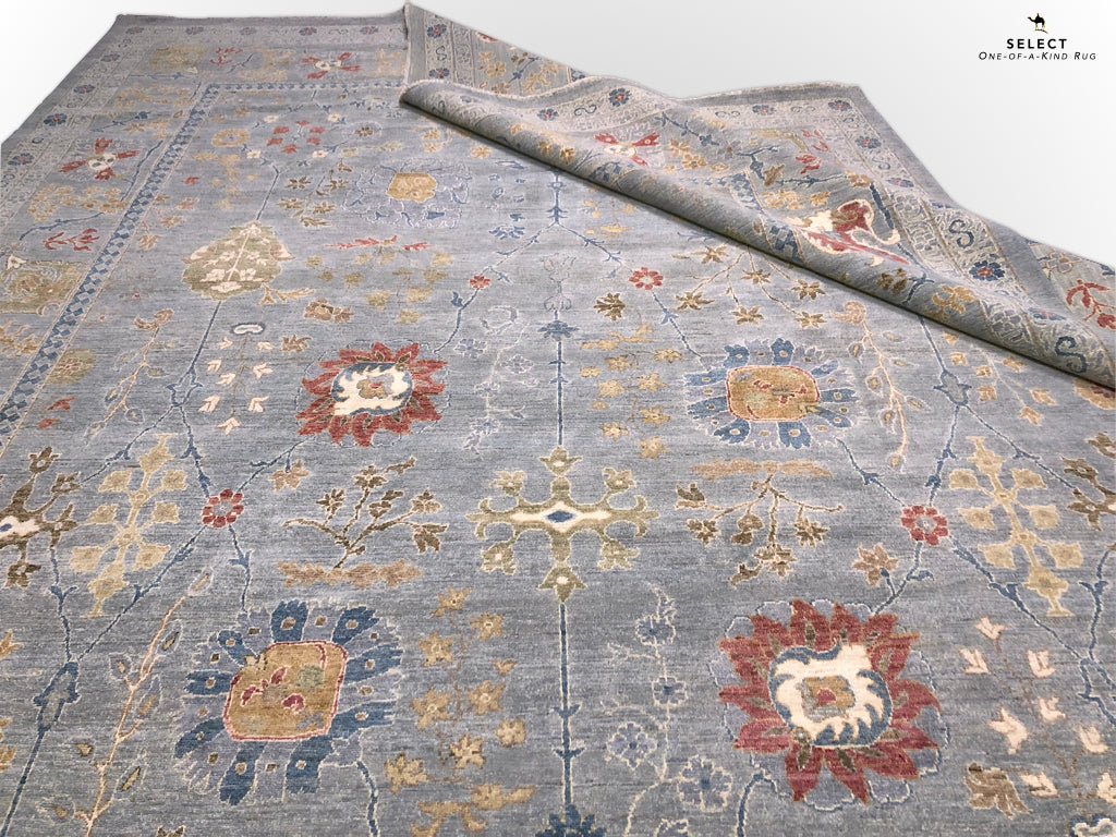 Afghan Oushak (10'00"x14'04") gray