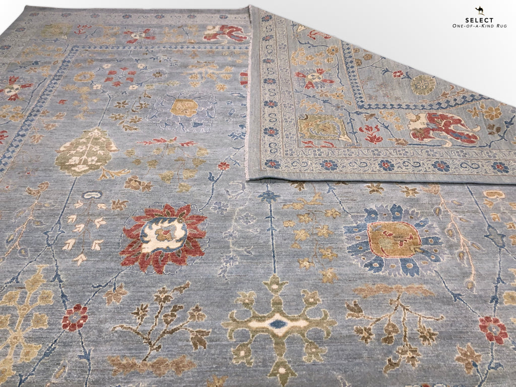 Afghan Oushak (10'00"x14'04") gray