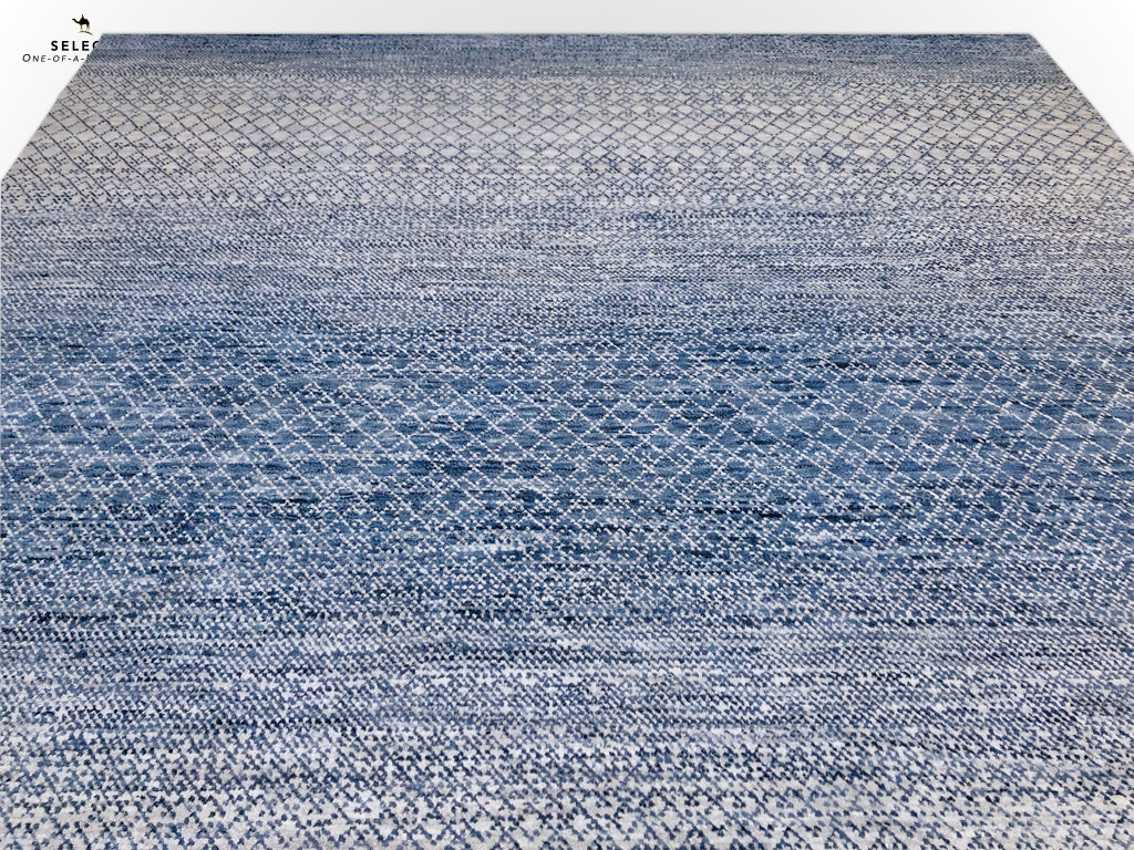 Durva/Grass Design (8'01"x10'04") lt.blue