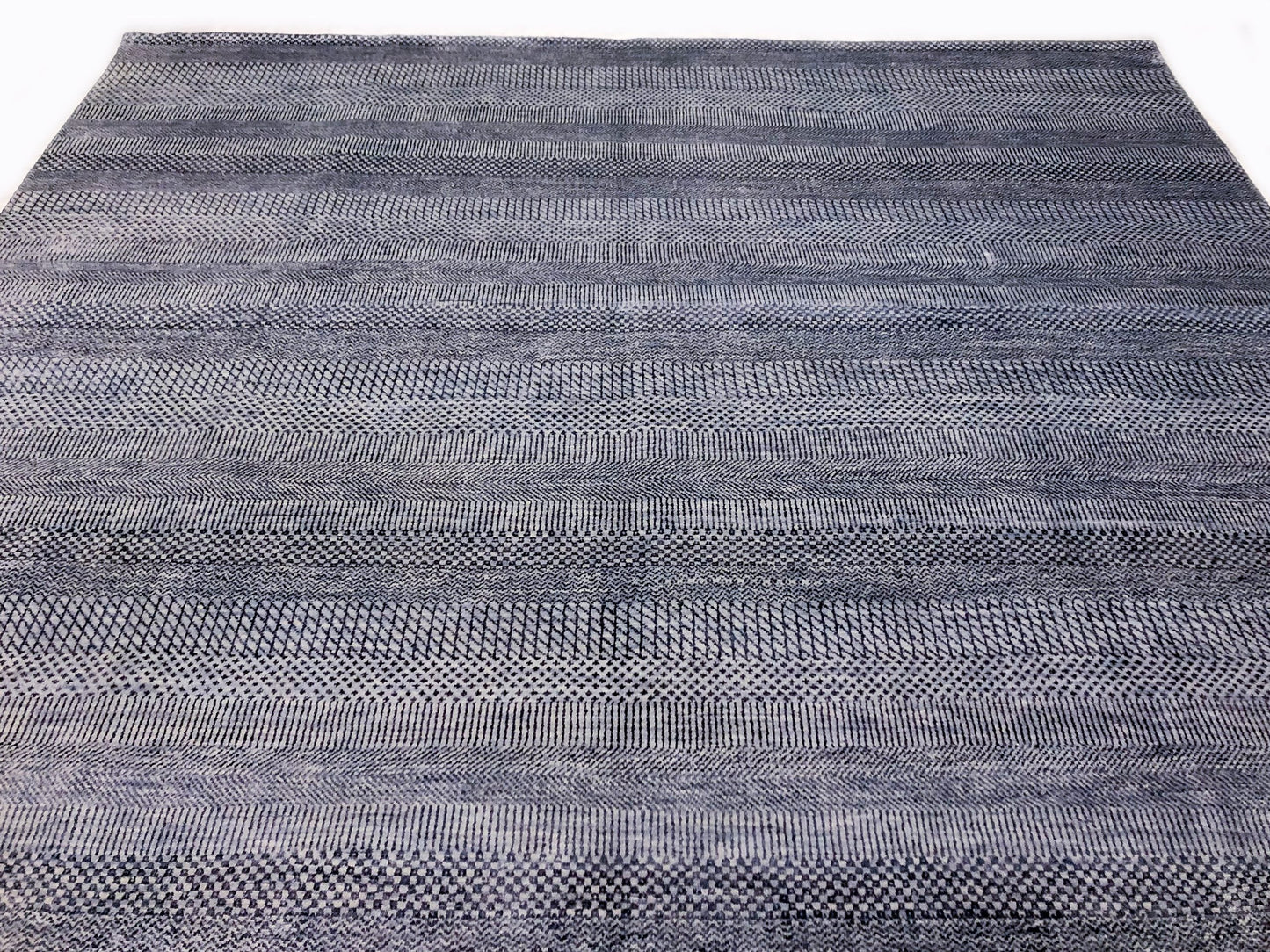 Durva Grass Design (7'11"x10'01") blue/gray