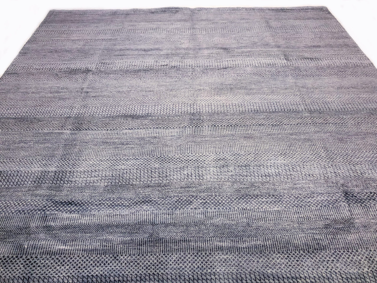 Durva Grass Design (7'11"x10'01") blue/gray