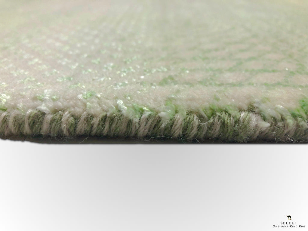 Durva Grass Design (7'11"x9'11") ivory/lt.green