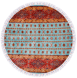 Khorjin (4' Round) aqu/red