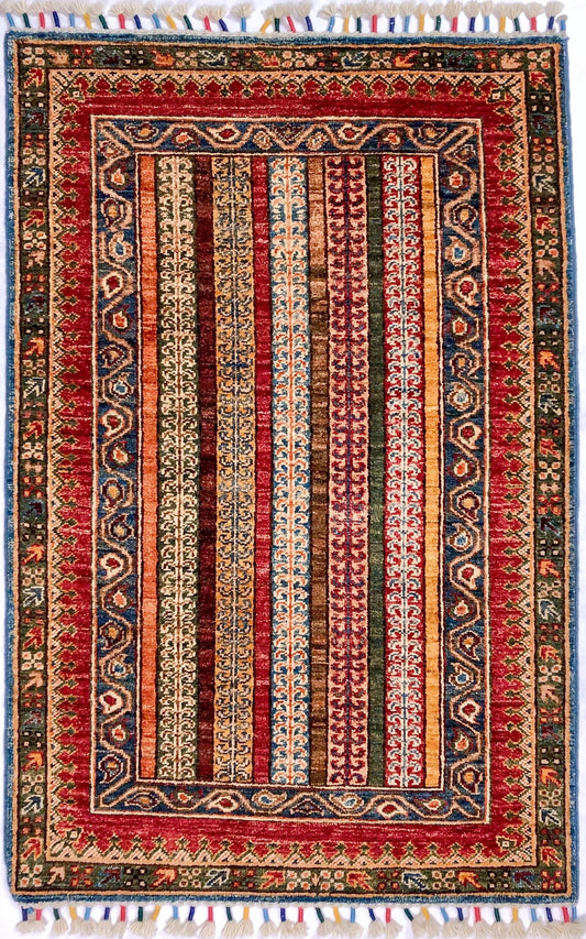 Shawl (2x4) mt/red