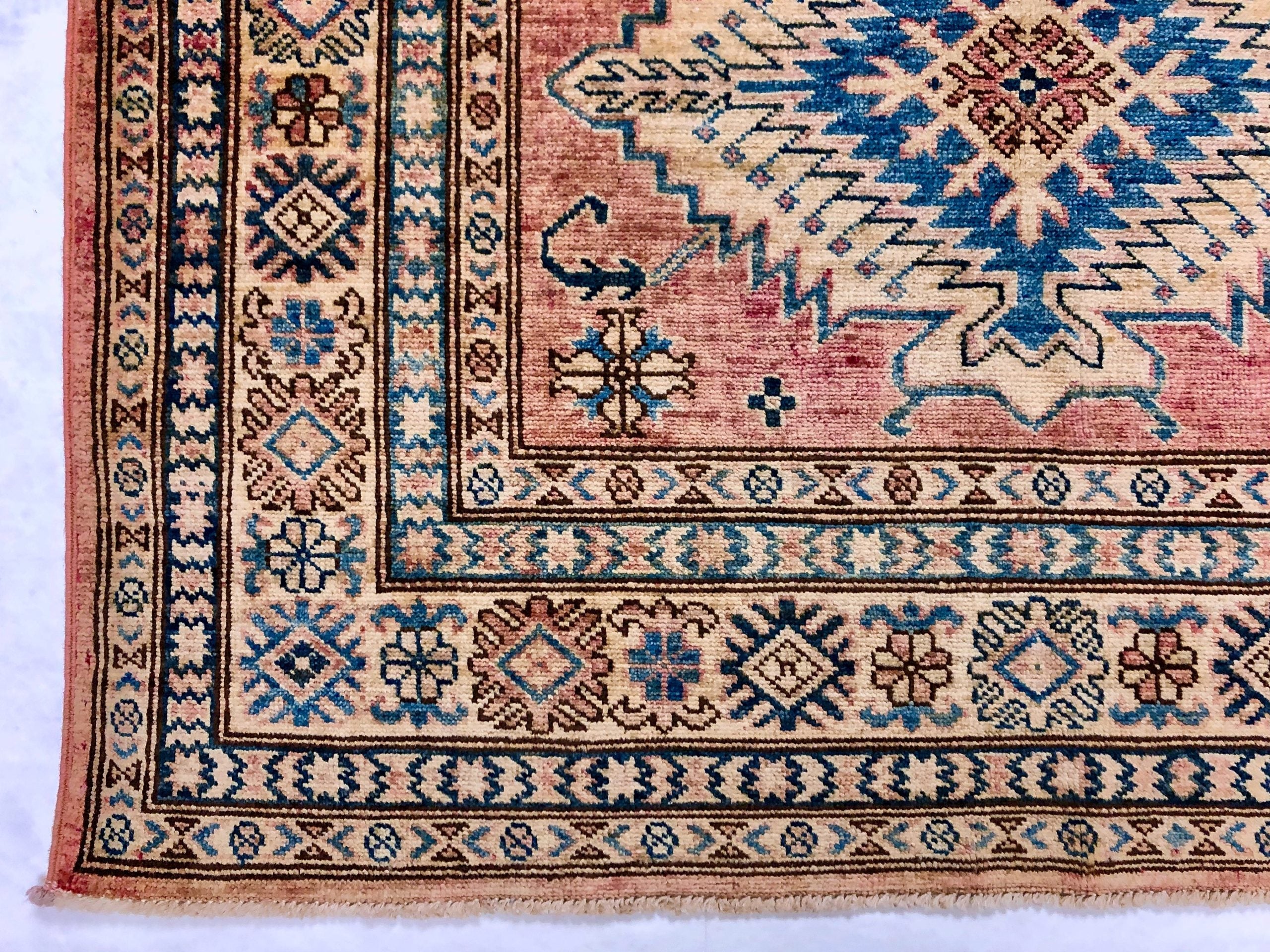 Super Kazak (4x6) pch/ivory – Kirishian Rugs