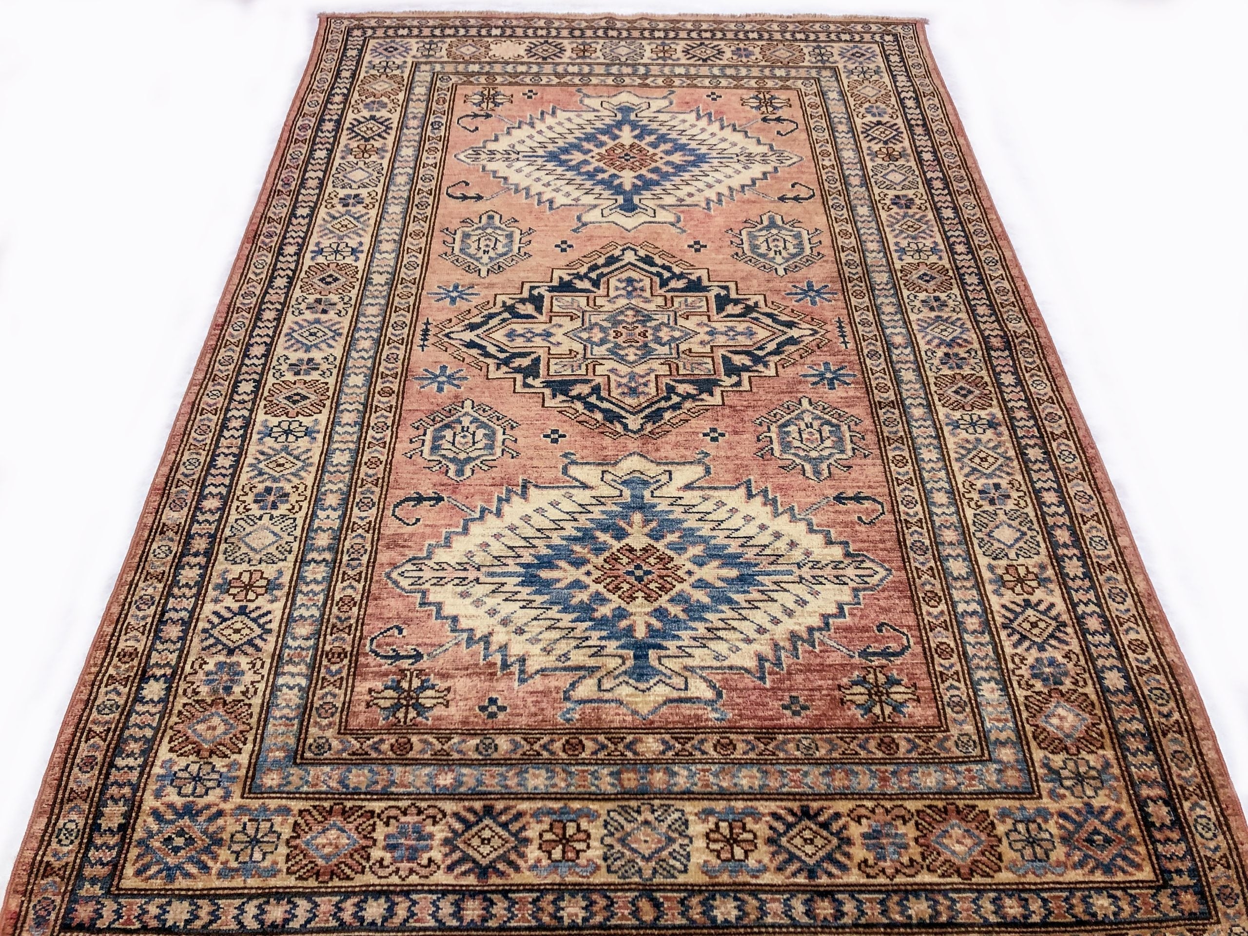Super Kazak (4x6) pch/ivory – Kirishian Rugs