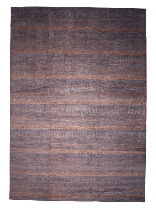 Durva Grass Design (10'01"x14'03") copper/blue-gray
