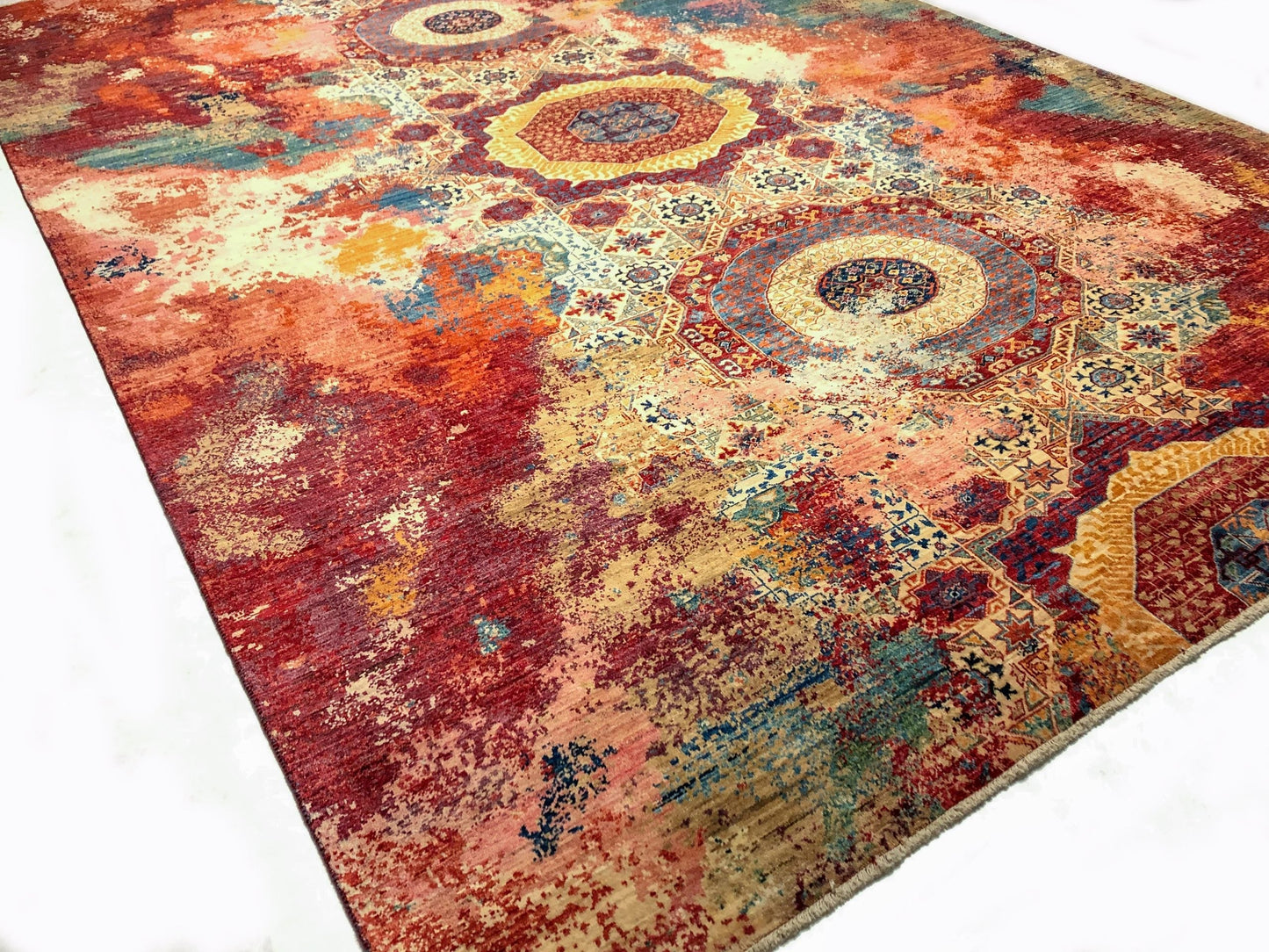 Celestial Mamluk (9'09"x13'06") red/multicolor