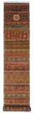 Khurjeen 2'08"x14'10" multicolor