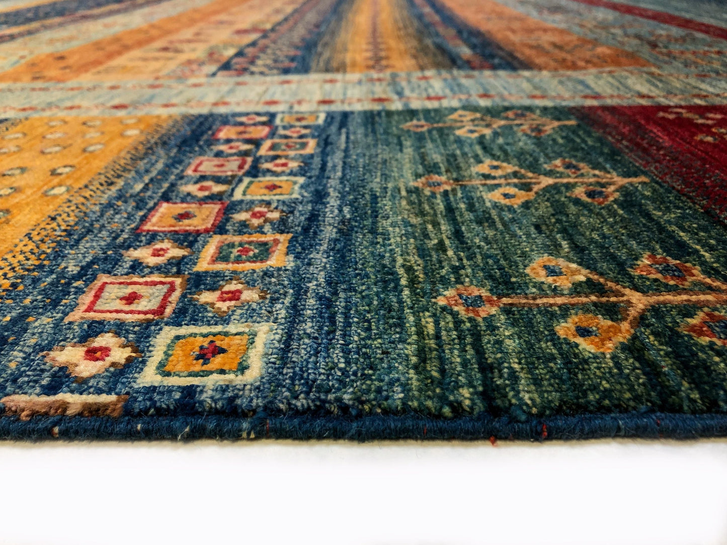 Khorjin/Gabbeh (9'00"x11'09") blue/multicolor