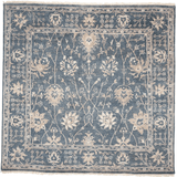 Indo-Oushak Design (6' Square) blue