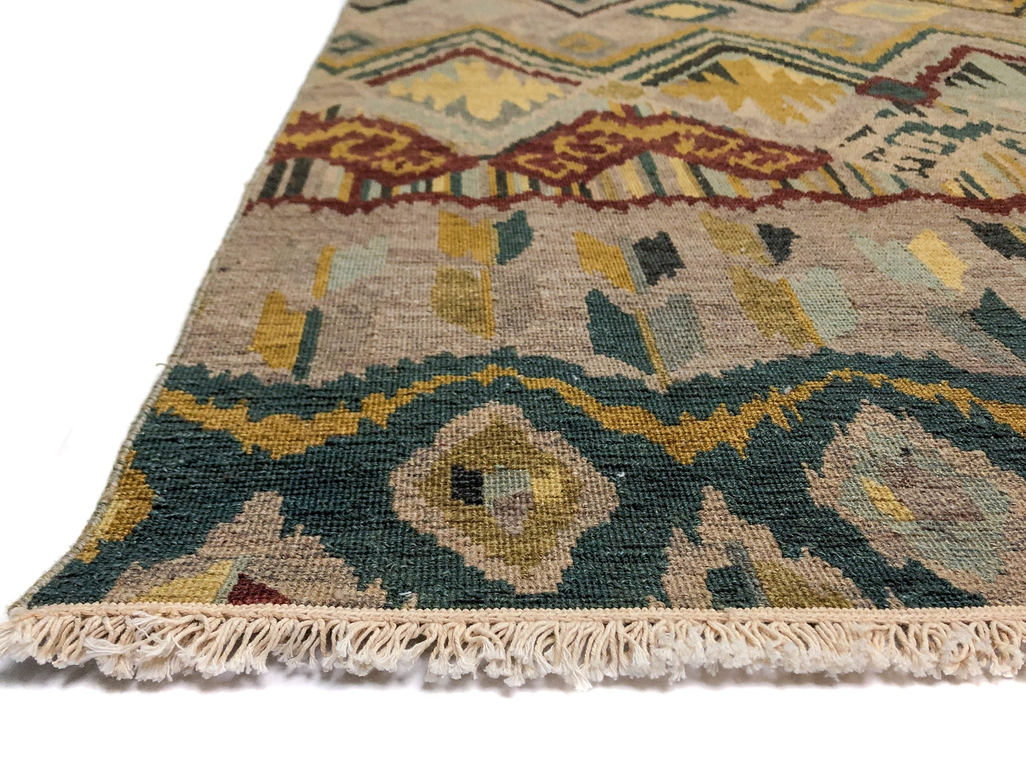 Reversible/2-Sided Ikat Design (6' Square) multicolor