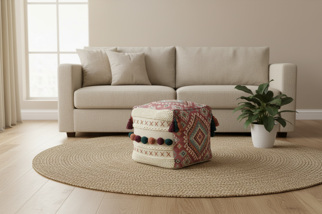 Moroccan-Style Pouf