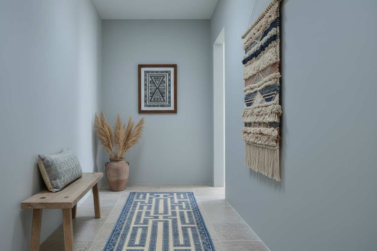 Tuareg (2'08"x9'08") blue/ivory