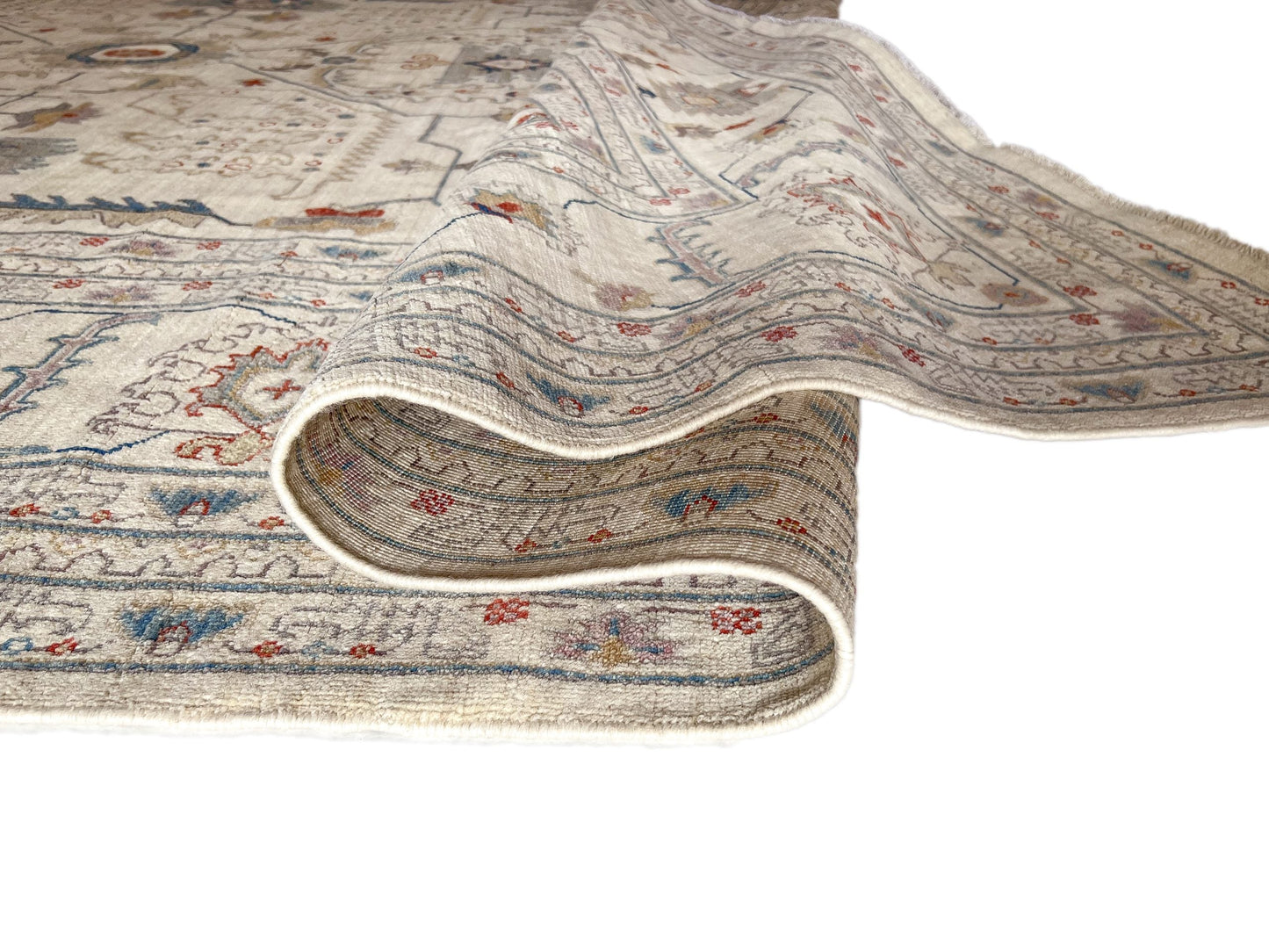 Afgahn Oushak (9'10"x14'00") ivory