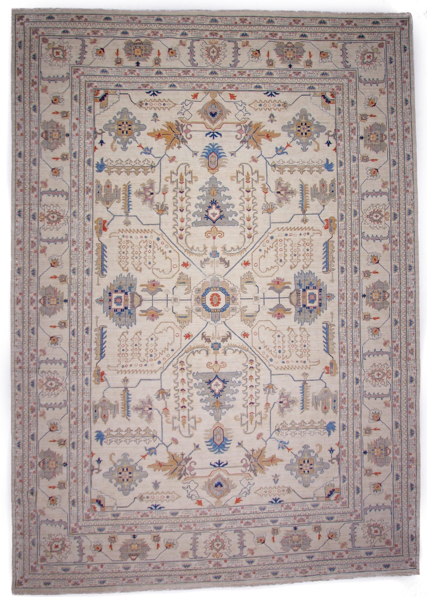 Afgahn Oushak (9'10"x14'00") ivory