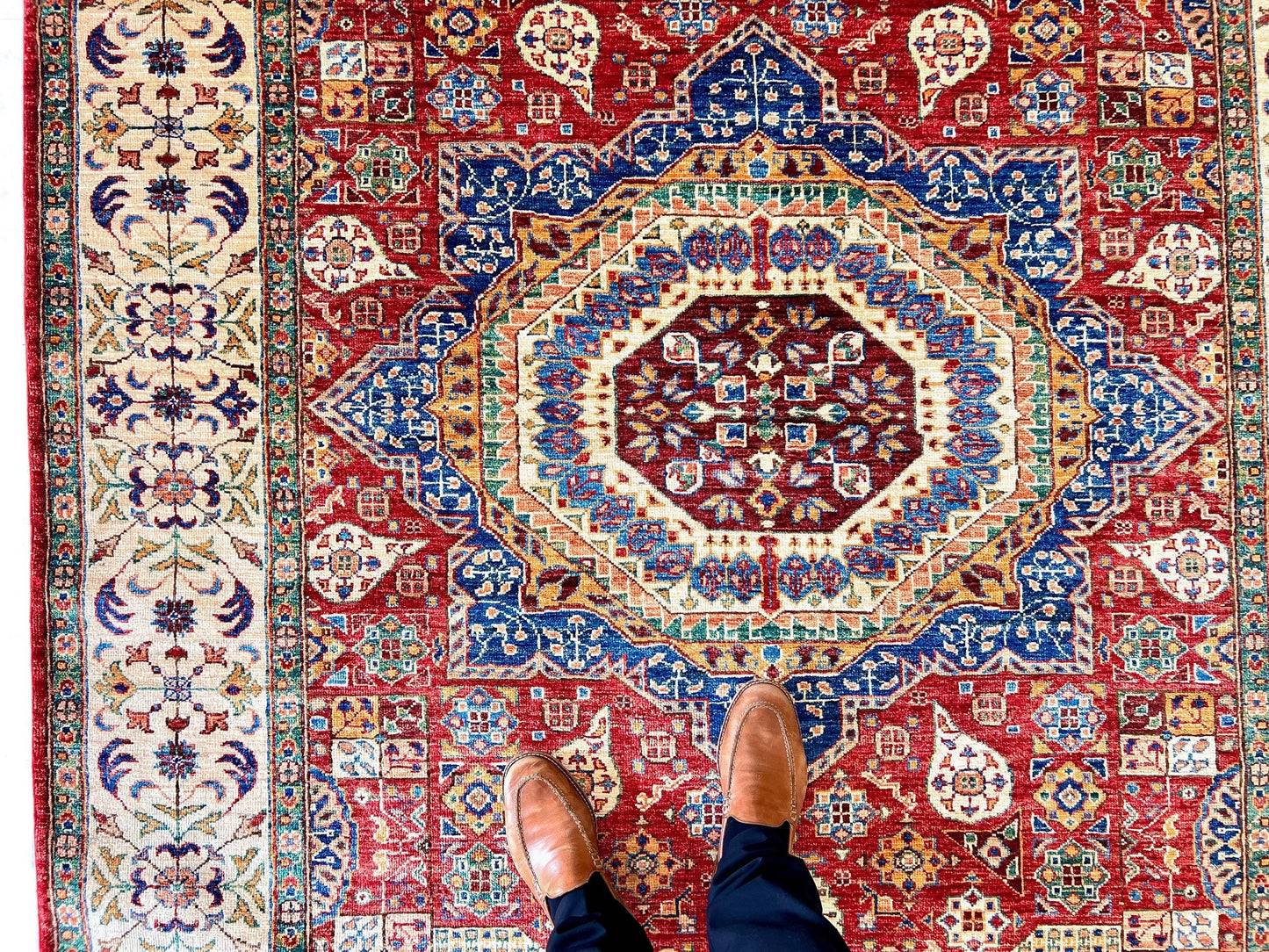 Mamluk (5'10"x8'02") red/ivory