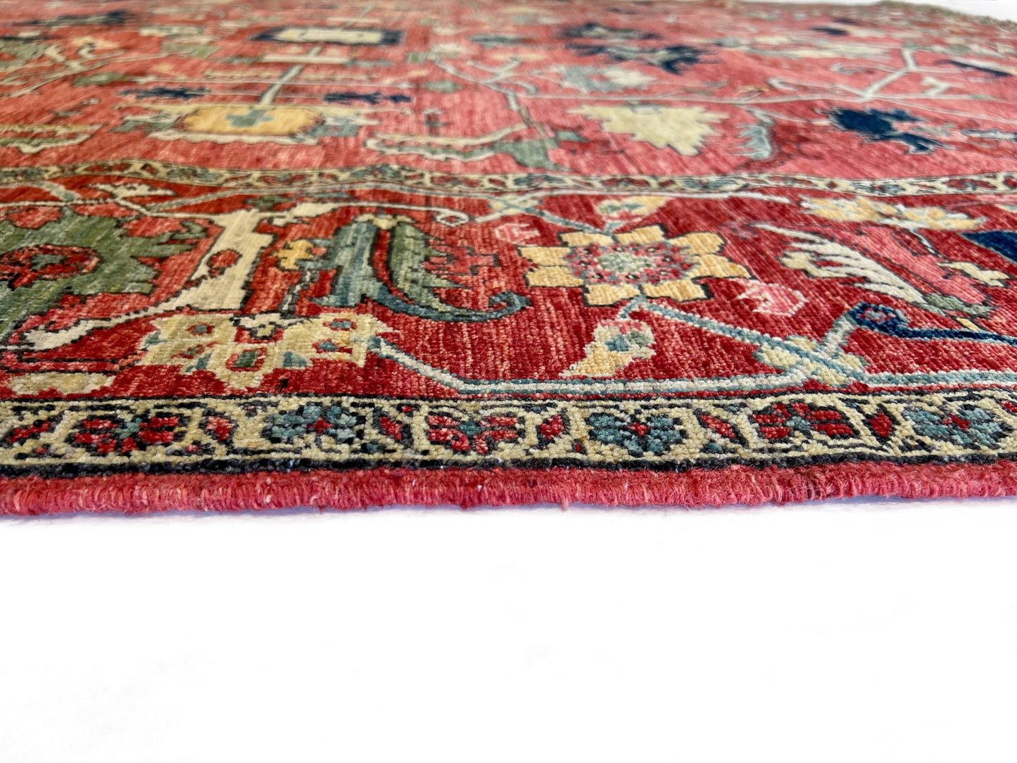 Afghan Heriz (8'00"x10'00") lt.red/red
