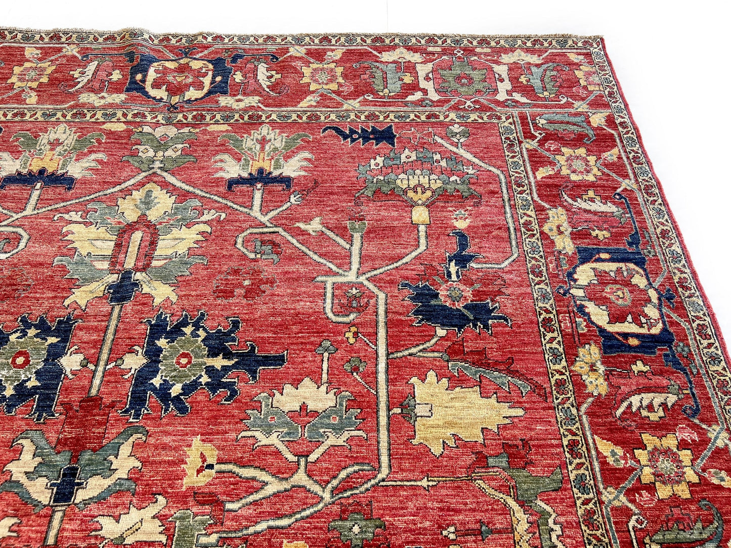 Afghan Heriz (8'00"x10'00") lt.red/red