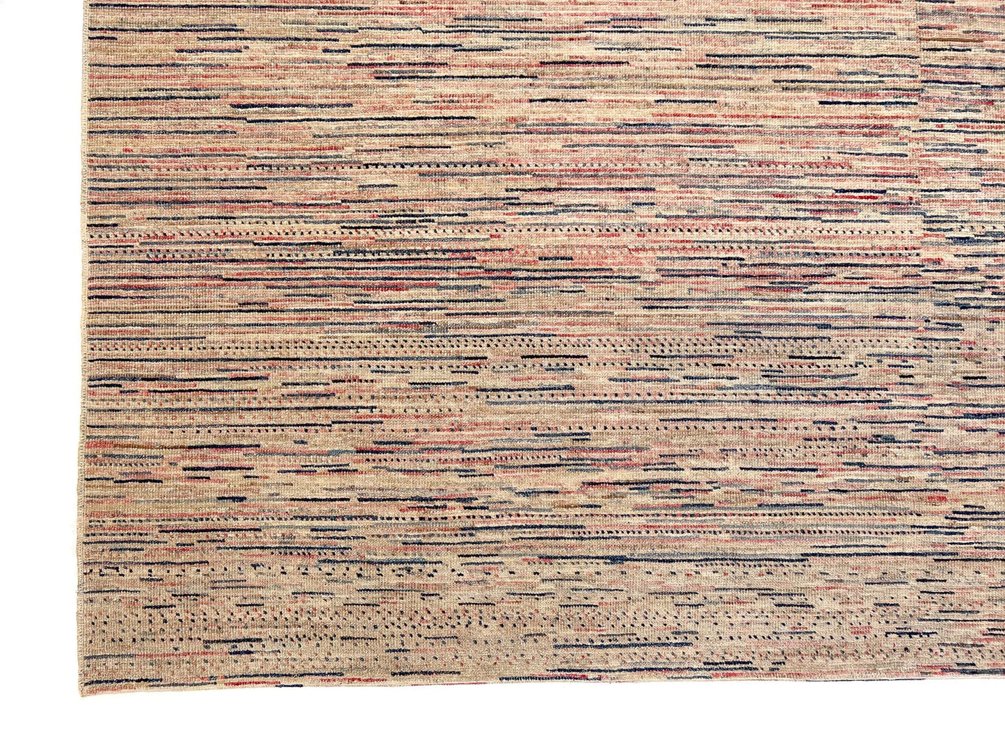 Modern Striped Gabbeh (8'00"x9'08") multicolor/sand