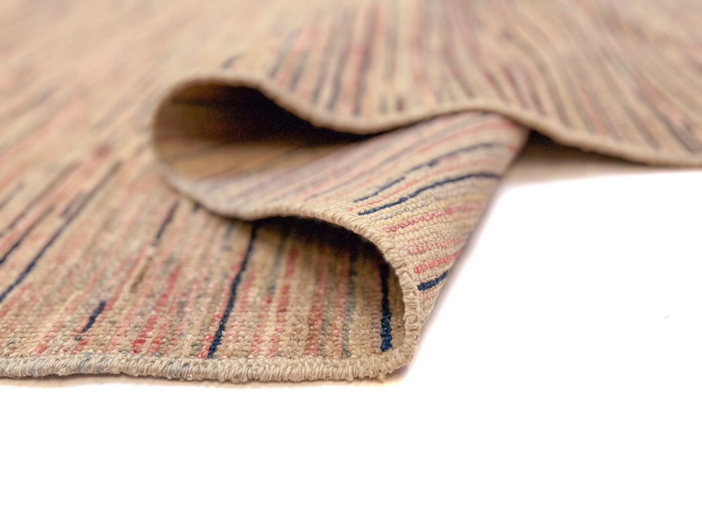 Modern Striped Gabbeh (8'00"x9'08") multicolor/sand