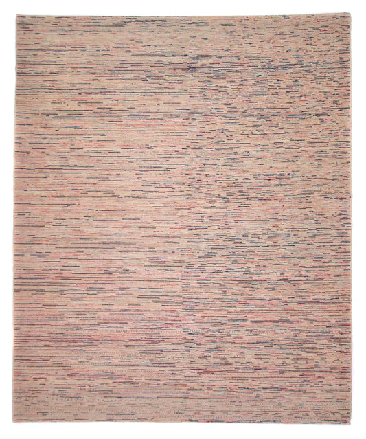 Modern Striped Gabbeh (8'00"x9'08") multicolor/sand