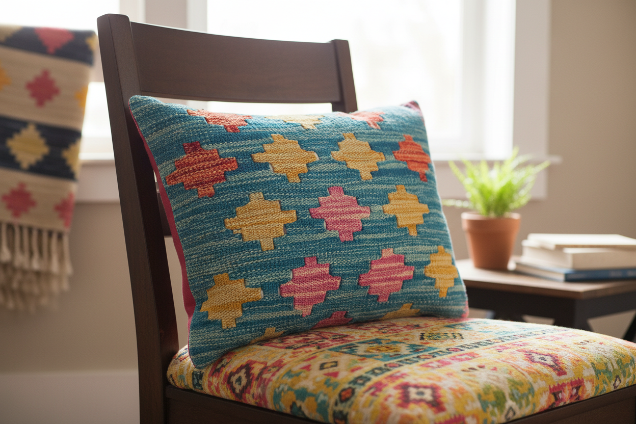 Kilim / Velvet Pillow