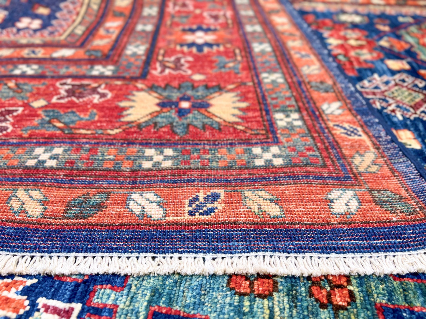 Afghan Aryana (8'10"x11'08") blue/red