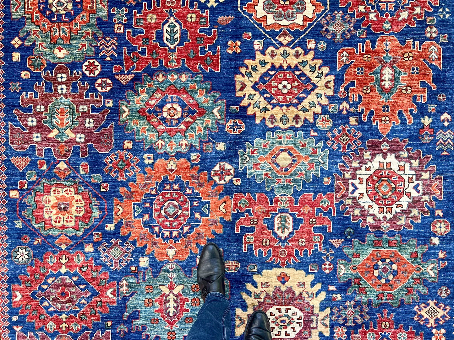 Afghan Aryana (8'10"x11'08") blue/red