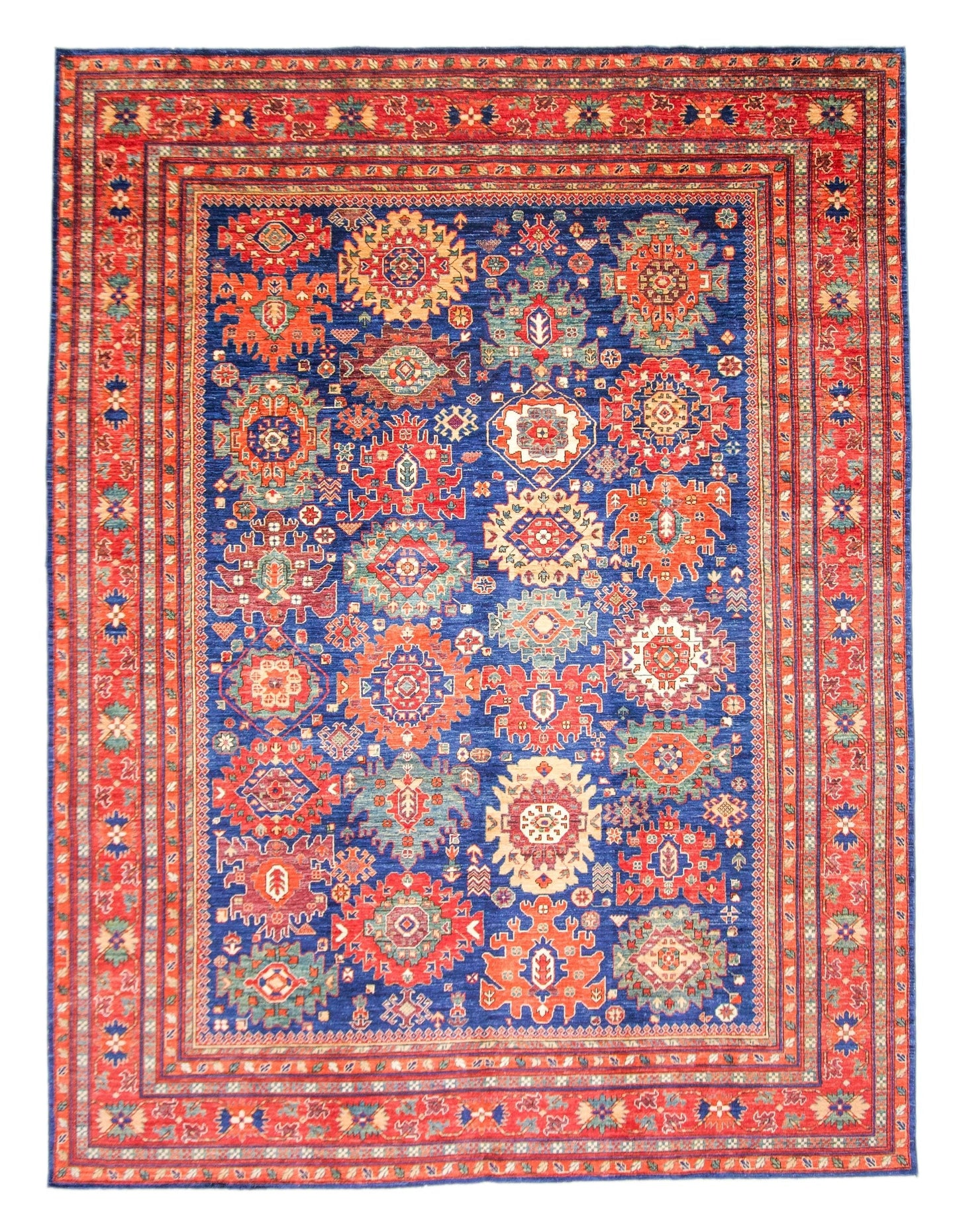 Afghan Aryana (8'10"x11'08") blue/red
