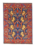 Afghan Folk/Serapi (3x5) blue/red